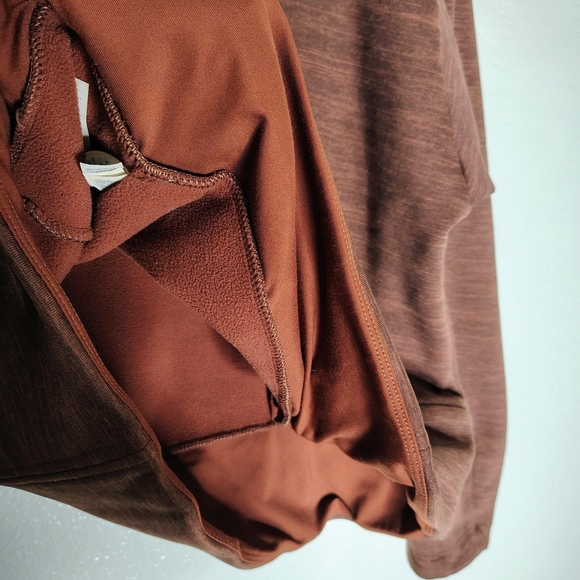 Athleta Women's Brick 1/4 Zip Cowl Neck Pullover Cropped Sweater Sz L One Pocket - Picture 16 of 16